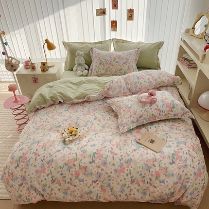 于果 2024新款全棉13370四件套（3） 花妃语寐
