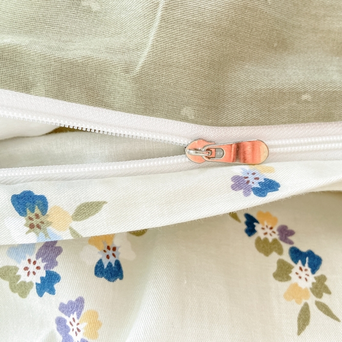 91家纺网 家纺一手货源 找家纺 宜家坊 2024新款全棉13070小清新印花四件套-拍摄二 扶摇