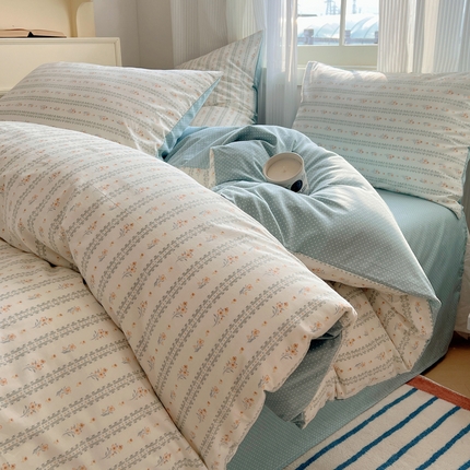 91家纺网 家纺一手货源 找家纺 （总）希文家纺 2024新款全棉13372野影系列四件套 