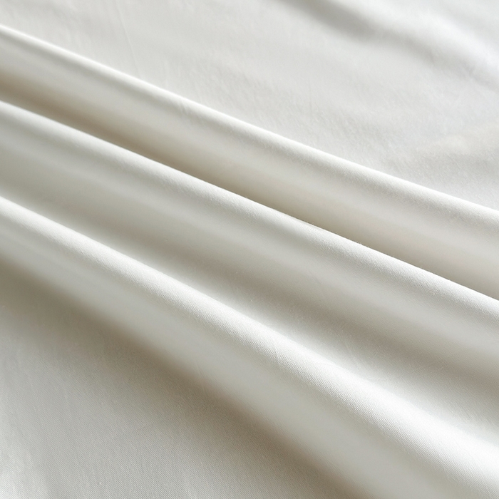 91家纺网 家纺一手货源 找家纺 寝柔家纺 2024新款40S全棉斜纹13372纯棉纯色套件单品-单床单  （风格一） 白色