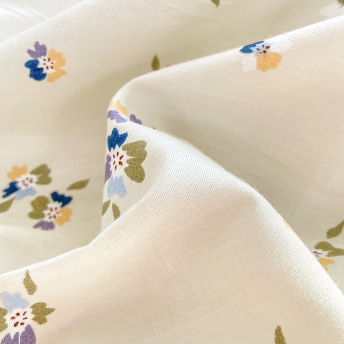 91家纺网 家纺一手货源 找家纺 宜家坊 2024新款全棉13070小清新印花四件套-拍摄二 扶摇