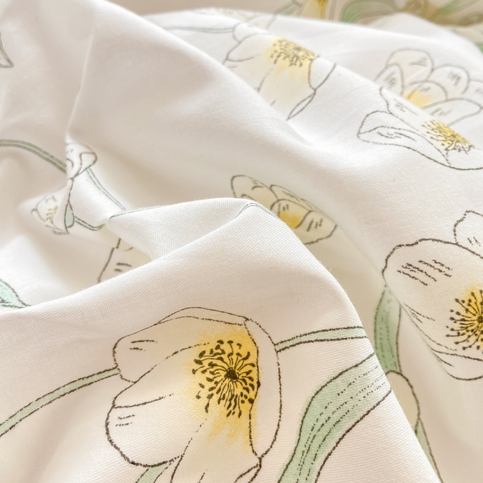 91家纺网 家纺一手货源 找家纺 宜家坊 2024新款全棉13070小清新印花四件套-拍摄二 沁园春