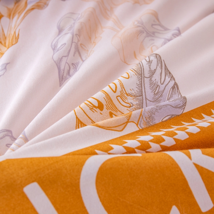 91家纺网 家纺一手货源 找家纺 乐居坊 2024新款亲肤棉 美棉 芦荟棉四件套 学生宿舍床（2月） 幸运叶