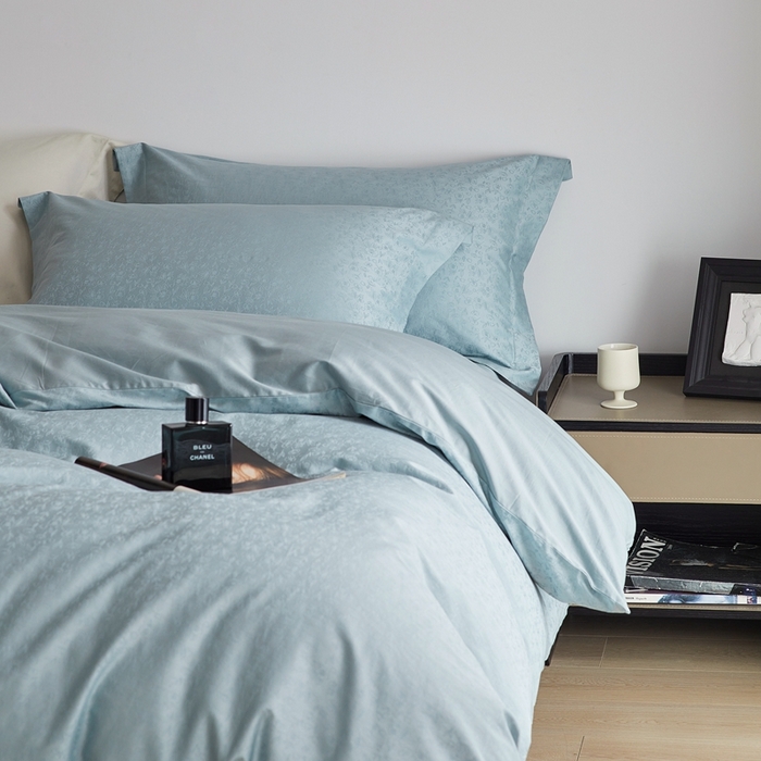 91家纺网 家纺一手货源 找家纺 （总）梦享生活家居 2024新款100支全棉提花贡缎四件套