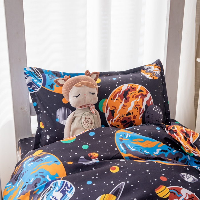 91家纺网 家纺一手货源 找家纺 乐居坊 2024新款亲肤棉 美棉 芦荟棉四件套 学生宿舍床（2月） 银河战队