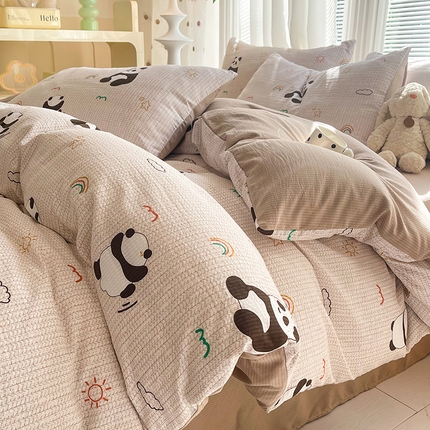 91家纺网 家纺一手货源 找家纺 （总）秋艳家纺 2024新款泡泡棉印花四件套（不做加大尺寸）