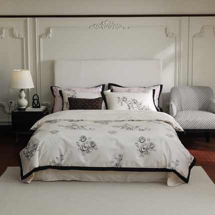 91家纺网 家纺一手货源 找家纺 （总）初拾 2024新款100支数码印花素描系列四件套