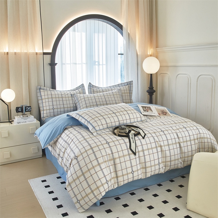 91家纺网 家纺一手货源 找家纺 曼秀琳家纺 2024新款活性全棉印花四件套 布拉格