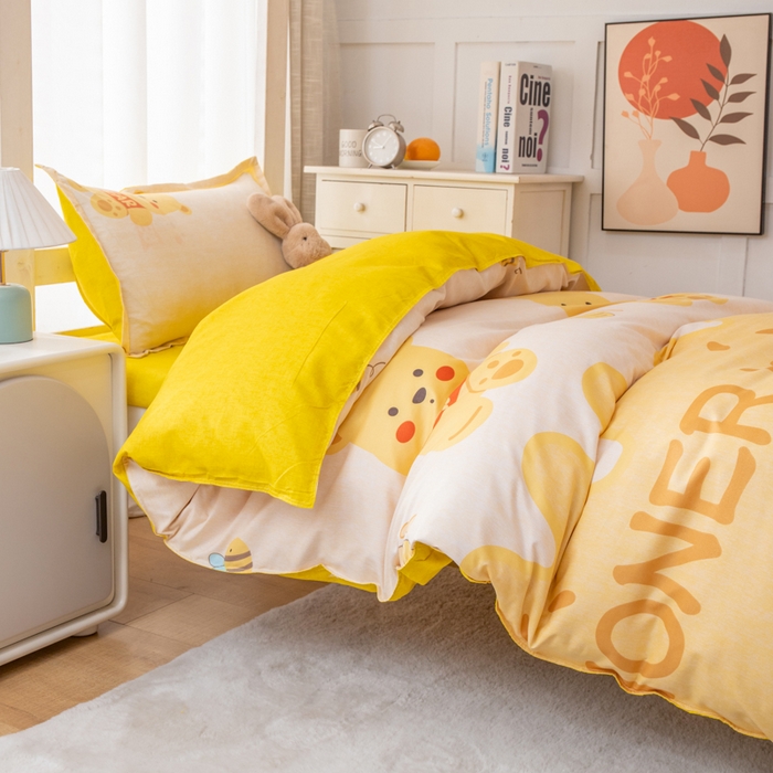 91家纺网 家纺一手货源 找家纺 乐居坊 2024新款亲肤棉 美棉 芦荟棉四件套 学生宿舍床（2月） 梦想家