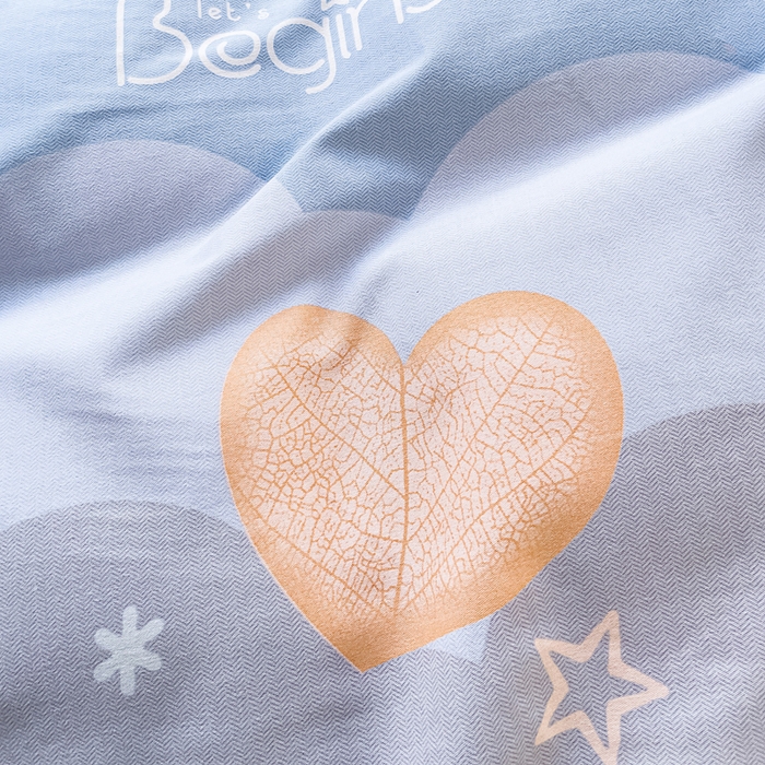 91家纺网 家纺一手货源 找家纺 江南春 2024新款春夏全棉加厚磨毛床单 星之语-蓝