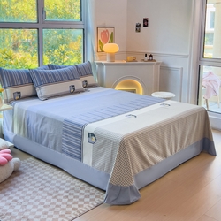 91家纺网 家纺一手货源 找家纺 森林雨 2024新款春夏全棉加厚磨毛床单 现代空间-灰,现代空间-灰