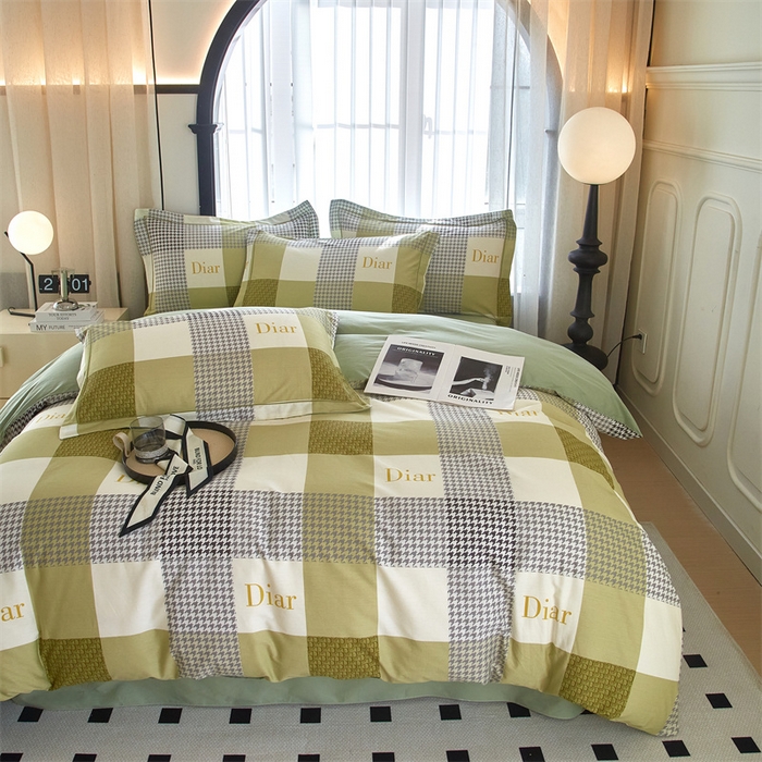 91家纺网 家纺一手货源 找家纺 曼秀琳家纺 2024新款活性全棉印花四件套 曼妮格