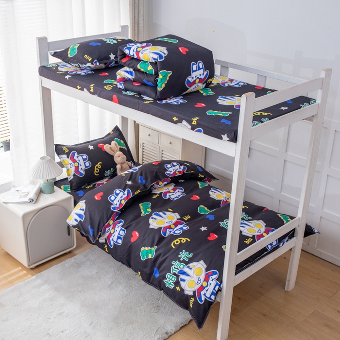 91家纺网 家纺一手货源 找家纺 乐居坊 2024新款亲肤棉 美棉 芦荟棉四件套 学生宿舍床（2月） 相信光