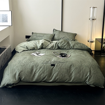 91家纺网 家纺一手货源 找家纺 （总）初拾 2024新款100支数码印花小资气质款四件套—马吉