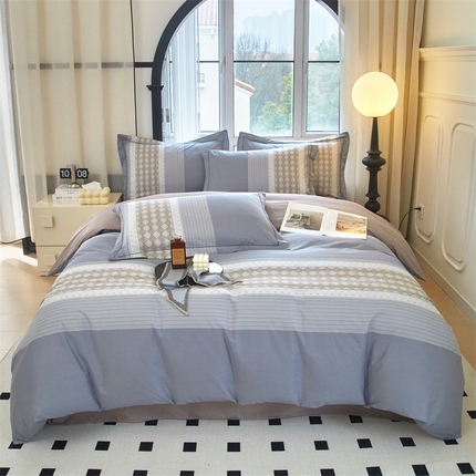 91家纺网 家纺一手货源 找家纺 （总）曼秀琳家纺 2024新款活性全棉印花四件套