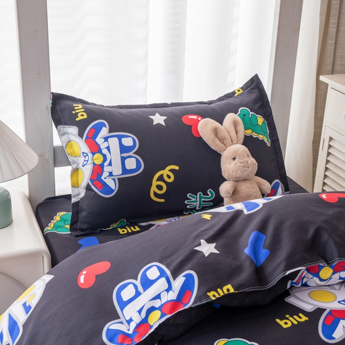 91家纺网 家纺一手货源 找家纺 乐居坊 2024新款亲肤棉 美棉 芦荟棉四件套 学生宿舍床（2月） 相信光