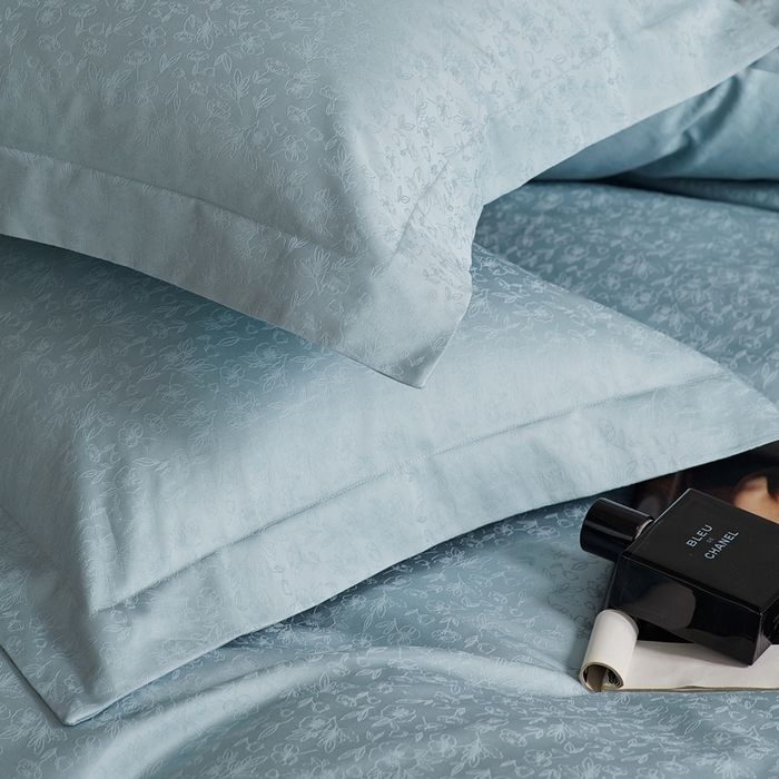 91家纺网 家纺一手货源 找家纺 （总）梦享生活家居 2024新款100支全棉提花贡缎四件套