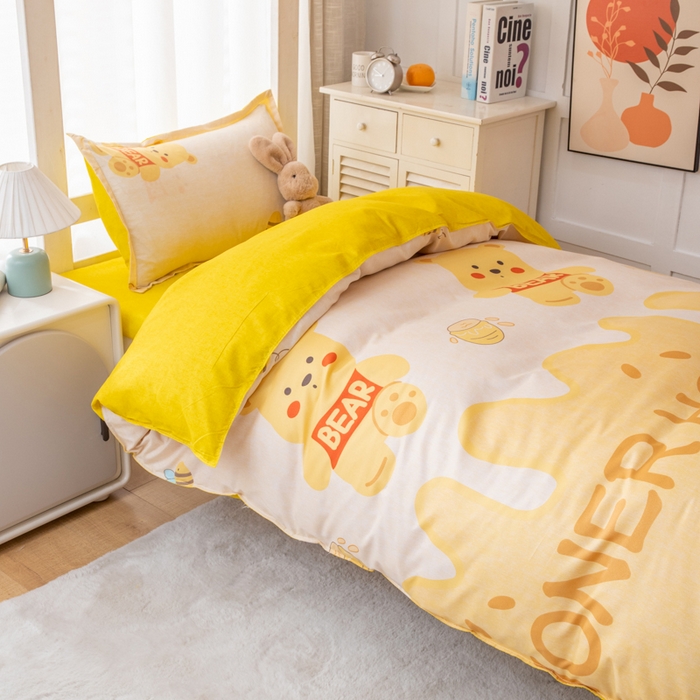 91家纺网 家纺一手货源 找家纺 乐居坊 2024新款亲肤棉 美棉 芦荟棉四件套 学生宿舍床（2月） 梦想家