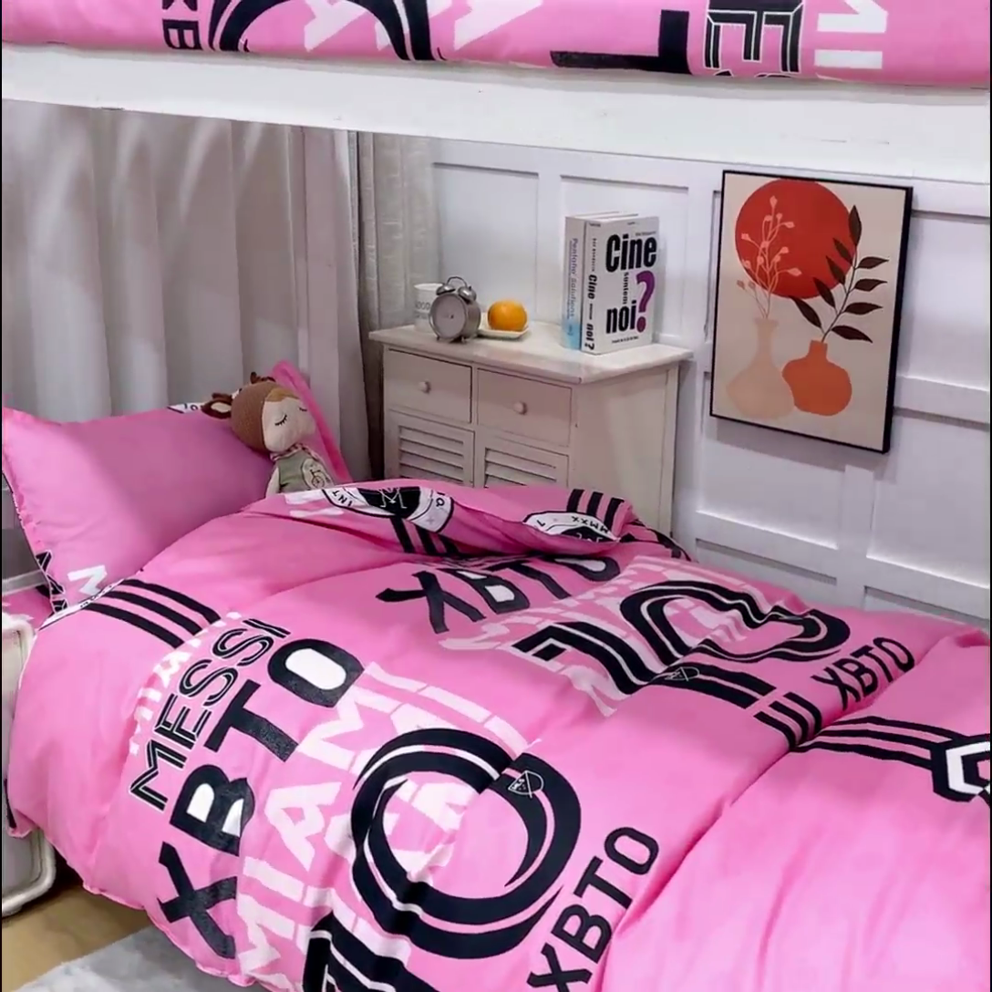 91家纺网 家纺一手货源 找家纺 乐居坊 2024新款亲肤棉 美棉 芦荟棉四件套 学生宿舍床（2月） 迈阿密-国际