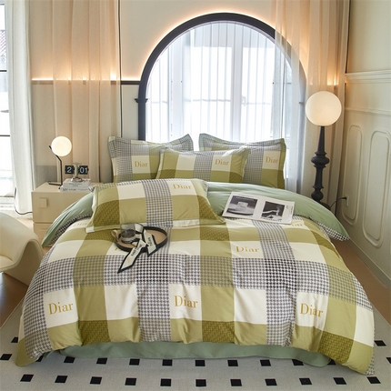 曼秀琳家纺 2024新款活性全棉印花四件套 曼妮格