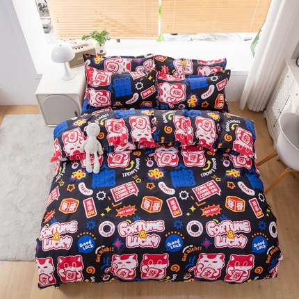 91家纺网 家纺一手货源 找家纺 （总）乐居坊 2024新款亲肤棉 美棉 芦荟棉四件套新花型 （2月）