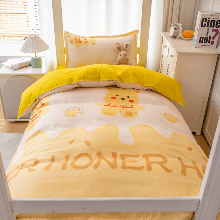 91家纺网 家纺一手货源 找家纺 乐居坊 2024新款亲肤棉 美棉 芦荟棉四件套 学生宿舍床（2月） 梦想家