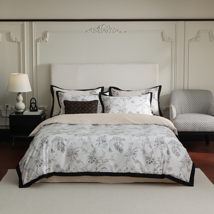 91家纺网 家纺一手货源 找家纺 （总）初拾 2024新款100支数码印花素描系列四件套