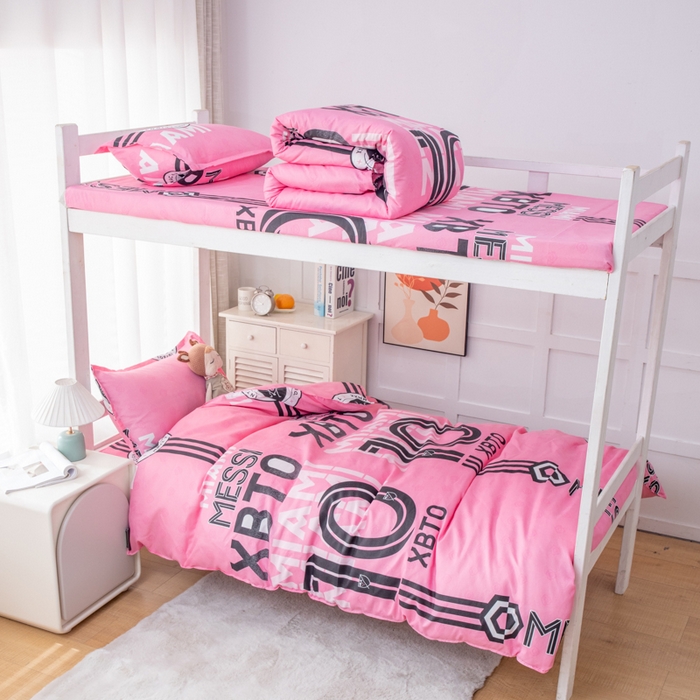 91家纺网 家纺一手货源 找家纺 乐居坊 2024新款亲肤棉 美棉 芦荟棉四件套 学生宿舍床（2月） 迈阿密-国际