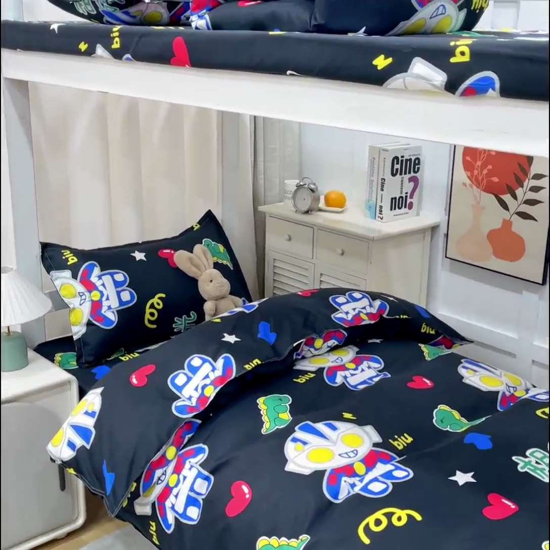 91家纺网 家纺一手货源 找家纺 乐居坊 2024新款亲肤棉 美棉 芦荟棉四件套 学生宿舍床（2月） 相信光