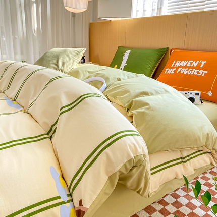 91家纺网 家纺一手货源 找家纺 （总）帅露家纺 2025早春新品全棉13070混搭风四件套