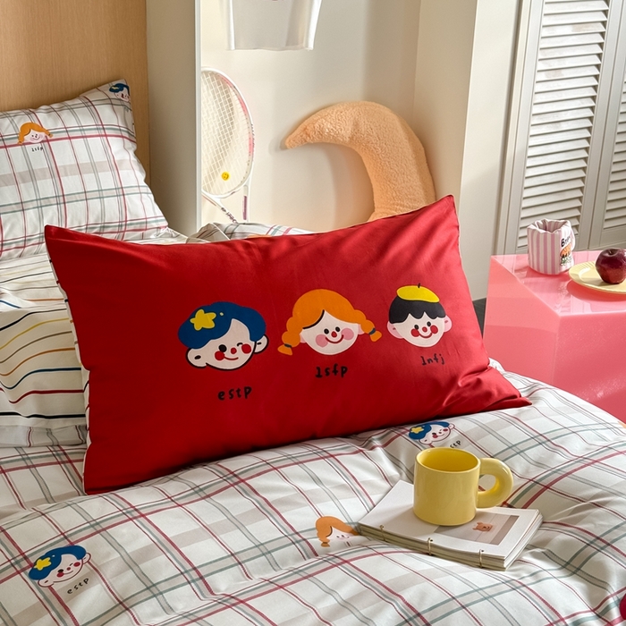 91家纺网 家纺一手货源 找家纺 时年 2024新款全棉数码大版趣味系列四件套 趣味人生