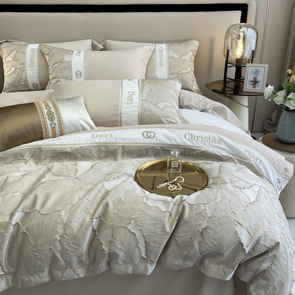 91家纺网 家纺一手货源 找家纺 （总）布可家纺 2025新款轻奢精致浮雕刺绣提花四件套