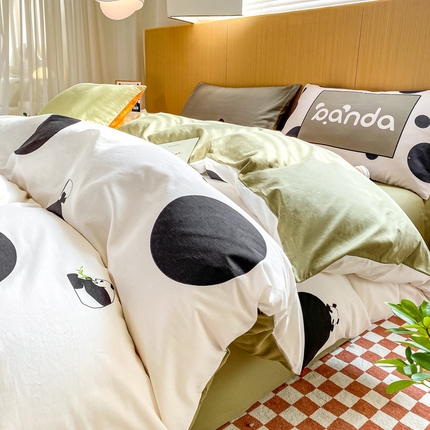 91家纺网 家纺一手货源 找家纺 （总）帅露家纺 2025早春新品全棉13070混搭风四件套