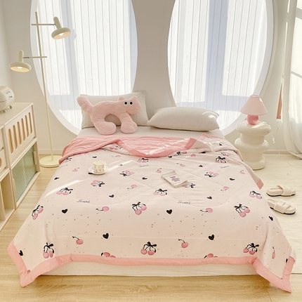 91家纺网 家纺一手货源 找家纺 （总）金麦 2024新款A类有氧提花泡泡棉夏被