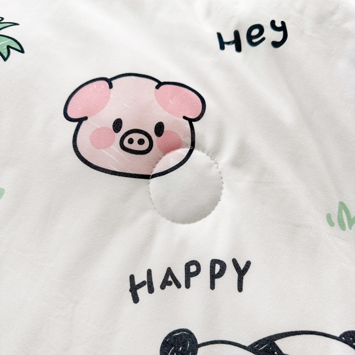 91家纺网 家纺一手货源 找家纺 木堇家居 2024新款10%大豆纤维针织棉夏被 森林派对