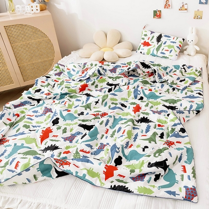 91家纺网 家纺一手货源 找家纺 （总）十九色 2024新款全棉13372 ins儿童夏被