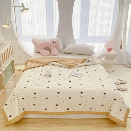 91家纺网 家纺一手货源 找家纺 （总）金麦 2024新款A类有氧提花泡泡棉夏被