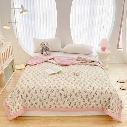 91家纺网 家纺一手货源 找家纺 （总）金麦 2024新款A类有氧提花泡泡棉夏被