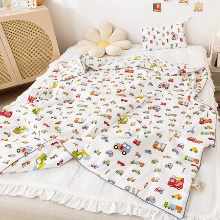 91家纺网 家纺一手货源 找家纺 （总）十九色 2024新款全棉13372 ins儿童夏被