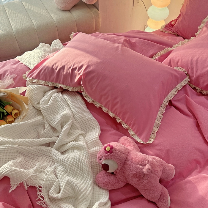 91家纺网 家纺一手货源 找家纺 （总）千朵 2024新款全棉水洗棉四件套