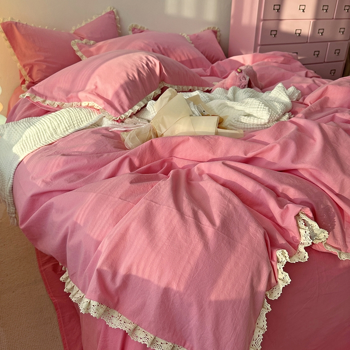 91家纺网 家纺一手货源 找家纺 （总）千朵 2024新款全棉水洗棉四件套