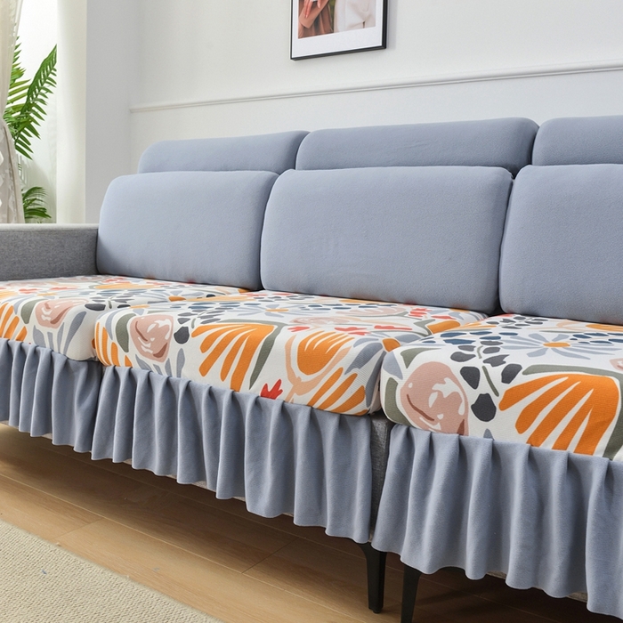 91家纺网 家纺一手货源 找家纺 千彤沙发垫 2024新款裙边款-高精密雪尼尔沙发垫 欢乐之旅-组合2