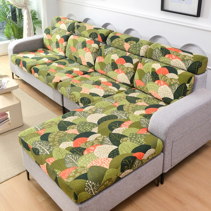 91家纺网 家纺一手货源 找家纺 千彤沙发垫 2024新款常规款-高精密雪尼尔系列沙发垫 森林派对