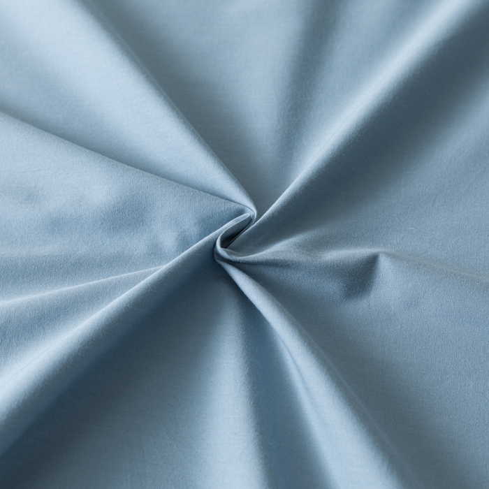 91家纺网 家纺一手货源 找家纺 AB家纺 2024新款A类40支水洗全棉床单三件套 浅蓝