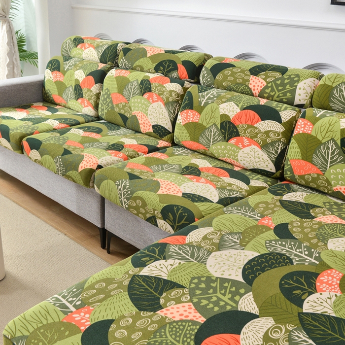 91家纺网 家纺一手货源 找家纺 千彤沙发垫 2024新款常规款-高精密雪尼尔系列沙发垫 森林派对