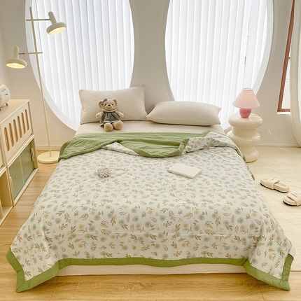 91家纺网 家纺一手货源 找家纺 （总）金麦 2024新款A类有氧提花泡泡棉夏被