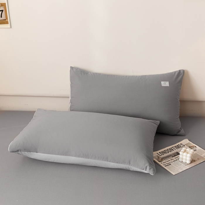 91家纺网 家纺一手货源 找家纺 AB家纺 2024新款A类40支水洗全棉床单三件套 深灰