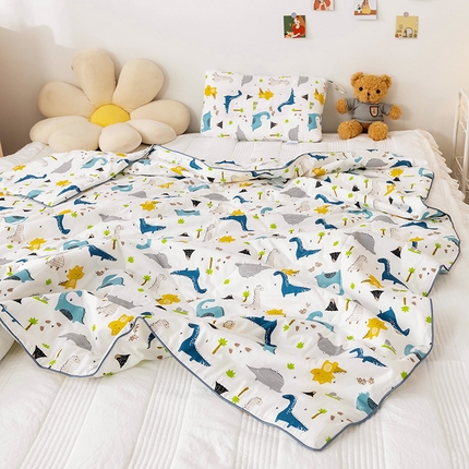 91家纺网 家纺一手货源 找家纺 （总）十九色 2024新款全棉13372 ins儿童夏被