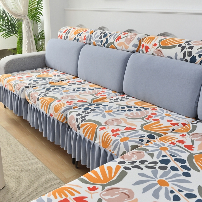 91家纺网 家纺一手货源 找家纺 千彤沙发垫 2024新款裙边款-高精密雪尼尔沙发垫 欢乐之旅-组合1