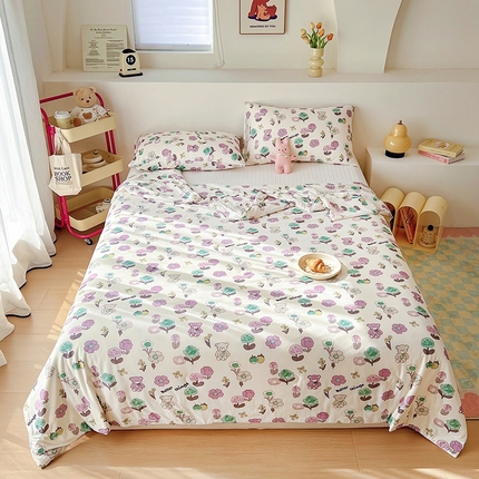 91家纺网 家纺一手货源 找家纺 （总）木堇家居 2024新款10%大豆纤维针织棉夏被